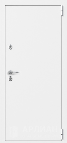 Фото «Белая железная дверь входная недорогая  №10»