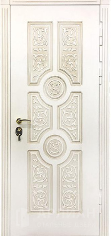 Фото «Элитная дверь белая с зеркалом №12»