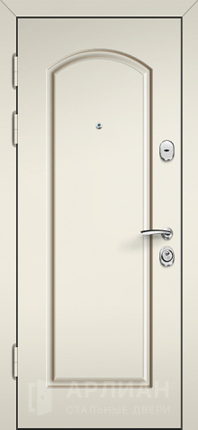 Фото №2 «Светлая входная дверь с бронзовой ручкой  №526»